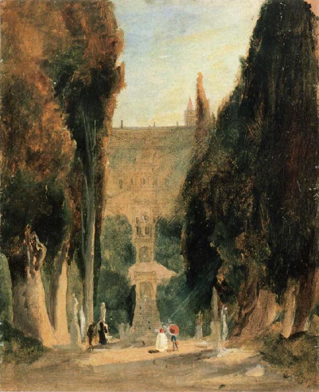 Carl Blechen Villa d-Este oil painting image